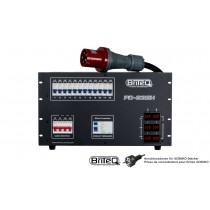 BRITEQ PD-63SH/GER 3-Phasen Stromverteiler, Outputs Harting/Socapex/Schuko