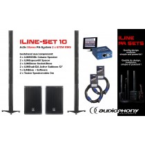 AUDIOPHONY iLINE PA-SET 10 Aktiv Stereo PA-System 2x670W, DSP