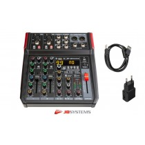 JB SYSTEMS LIVE-6 Stereo-Mixer mit Mediaplayer, Bluetooth, USB, FX-Unit