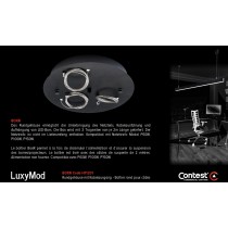 LuxyMod BoxR Rundgehäuse mit Abhängeseilen