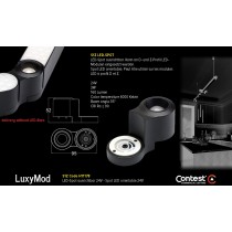 LuxyMod S1Z LED-Spot - Z-Profil - 3W - 24VAC