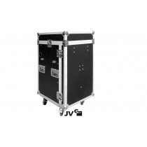 JV RACK CASE 10/18U Flightcase 19" mit Rollen/Tisch in Premium Qualität