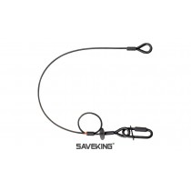 SAVEKING 4/600 Fallabsorbierendes Sicherungsseil Ø 4mm/60cm schwarz