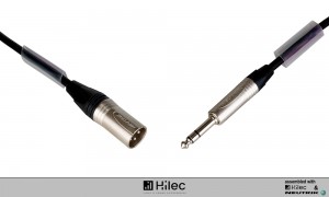 HILEC AUD-3PM-JSM-1M5 Professionelles Audiokabel XLR/M - Stereojack 6.3mm, Länge 1.5m
