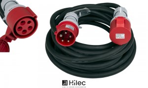 HILEC CEE-CABLE-32A-5G6-10M 5-poliges CEE-Verlängerungskabel 32A, 5x6mm², Länge 10m