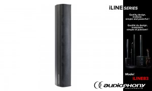 AUDIOPHONY iLINE83b Passiv Lautsprecher schwarz 160W/16Ω