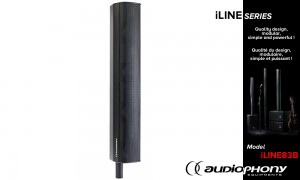 AUDIOPHONY iLINE83Bb Column Lautsprecher schwarz 160W/16Ω