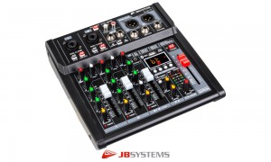JB SYSTEMS LIVE-4 Stereo-Mixer mit Mediaplayer, Bluetooth, USB, FX-Unit