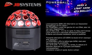 JB SYSTEMS LED POWERBALL COLOR LED-Spiegelkugel-Lichteffekt, RGBW, 200W