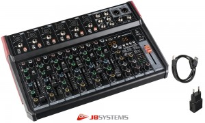 JB SYSTEMS LIVE-10 Stereo-Mixer mit Mediaplayer, Bluetooth, USB, FX-Unit