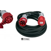 HILEC CEE-CABLE-32A-5G6-10M Câble de rallonge CEE à 5 pôles 32A, 5x6mm², longueur 10m