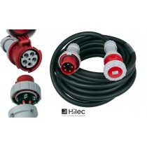 HILEC CEE-CABLE-63A-5G16-20M Câble de rallonge CEE à 5 pôles 63A, 5x16mm², longueur 20m