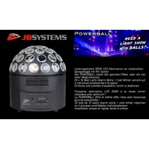 JB SYSTEMS LED POWERBALL WHITE Effet lumineux LED à boule miroir, WW/CW, 200W