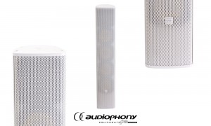 AUDIOPHONY EXTLine134W Enceinte colonne passive blanc, IP56, 100V/8Ω