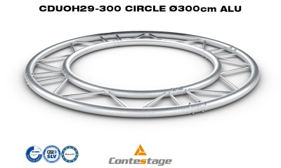 CONTESTAGE CDUOH29-300 Cercle de traverse 2-points Ø 300cm, horizontal, ALU