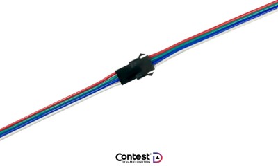 CONTEST TAPELINK4 Câble de connexion avec connecteurs mâle/femelle 4-pins