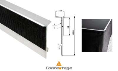 CONTESTAGE PLTS-JUSUP Profilé de fixation pour jupes série STAGE